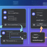 how to make text small in discord